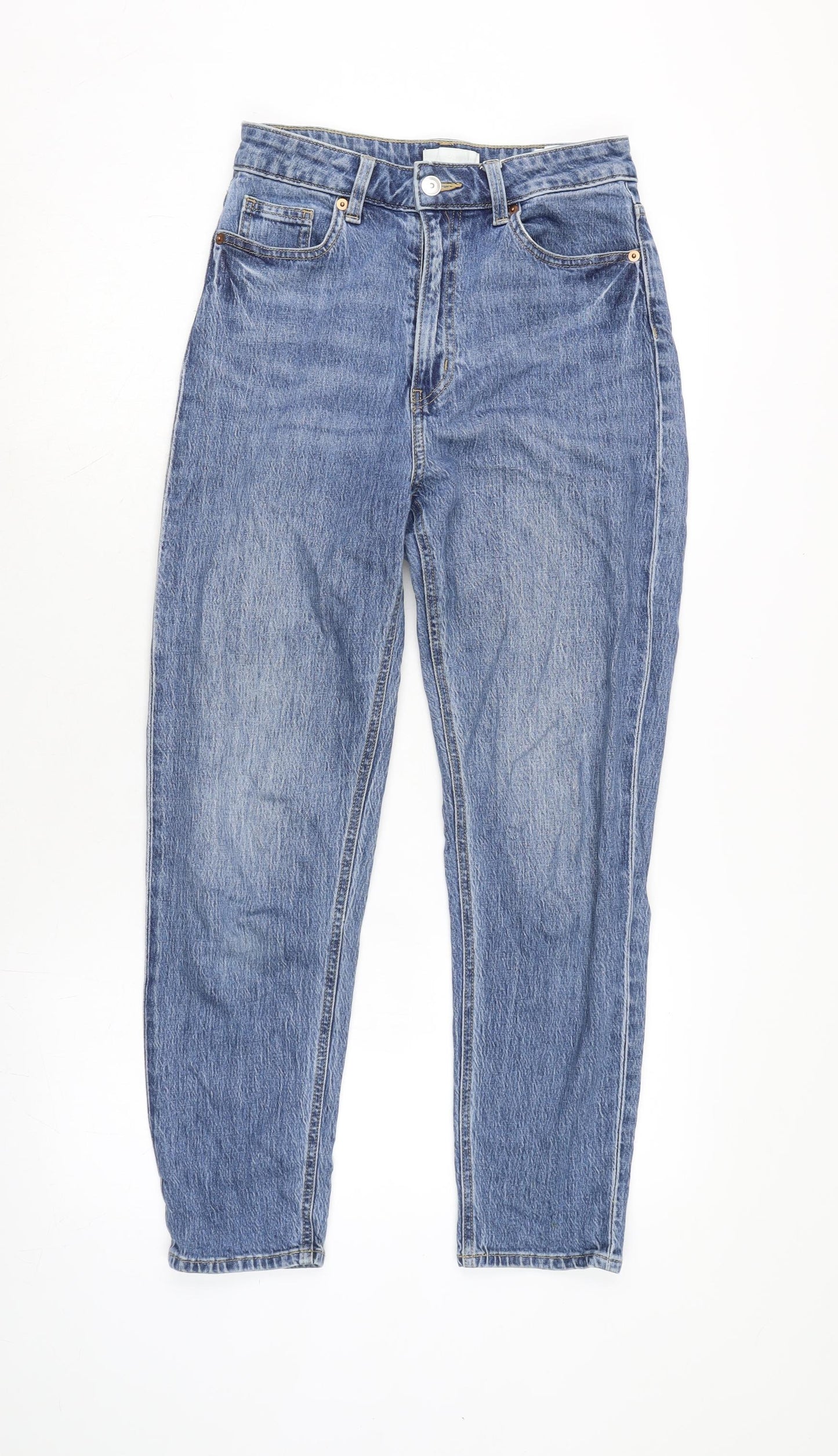 Womens UK Size 8 H&M Regular Fit Straight Blue Jeans