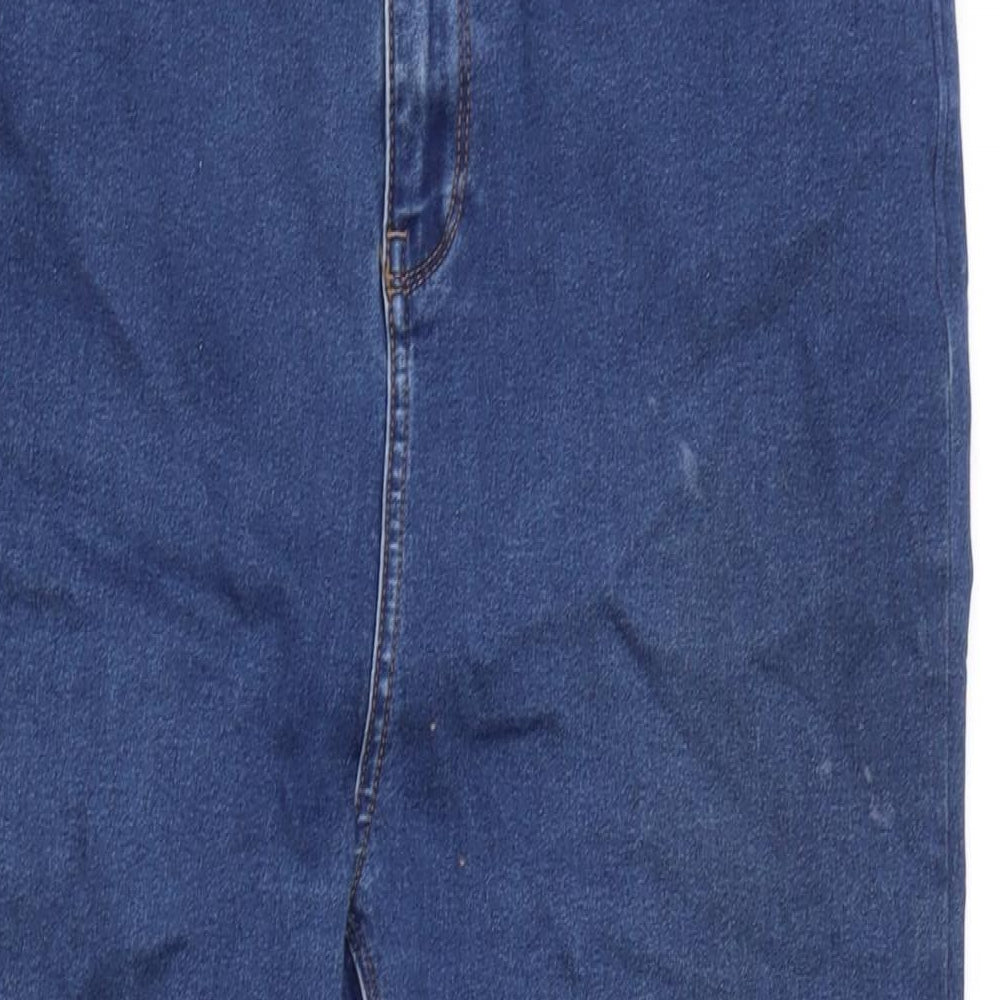 Alexa Womens Blue Cotton Blend Skinny Jeans Size 32 in L25.5 in Regular Zip
