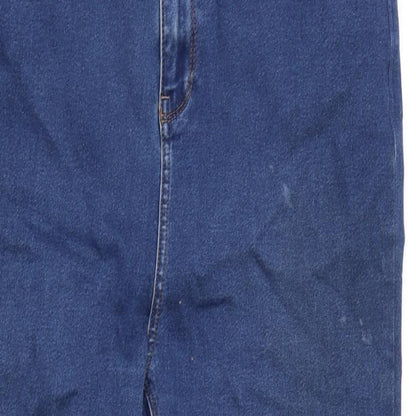 Alexa Womens Blue Cotton Blend Skinny Jeans Size 32 in L25.5 in Regular Zip