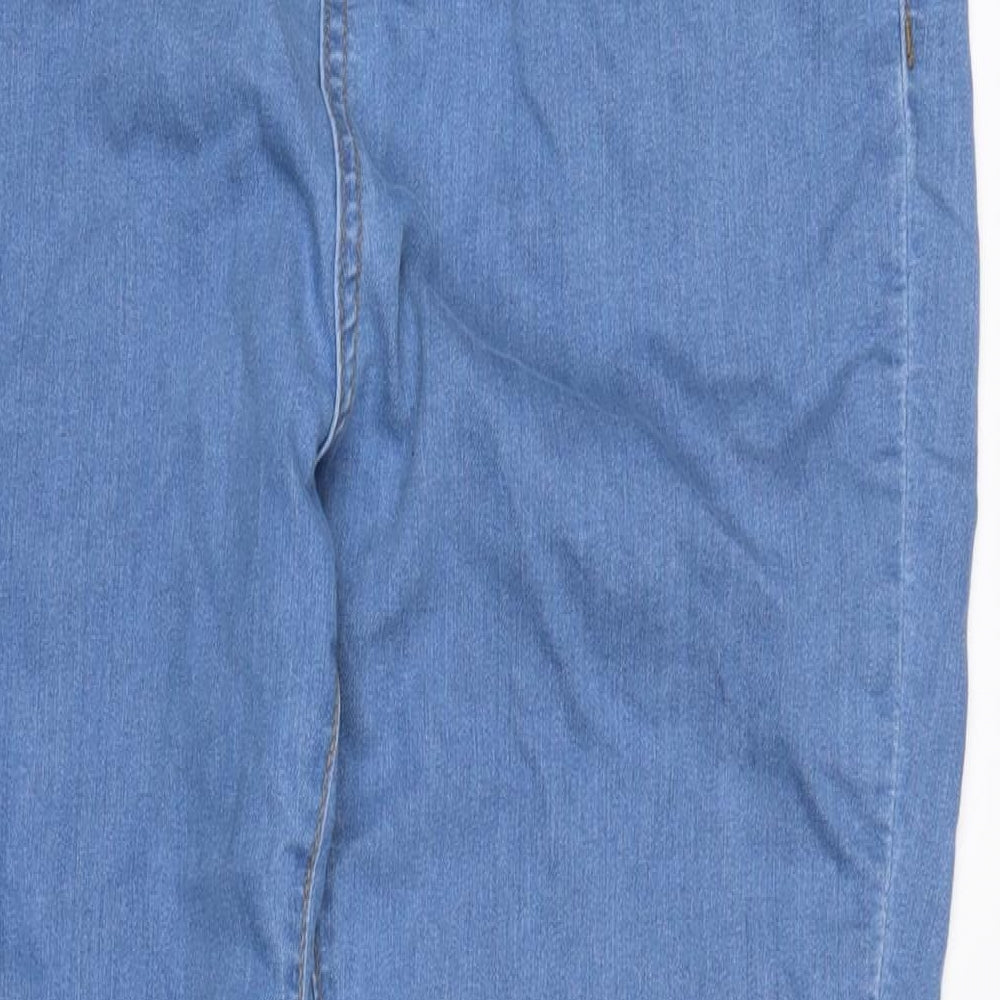 Womens UK Size 12 PRETTYLITTLETHING Regular Fit  Blue Trousers