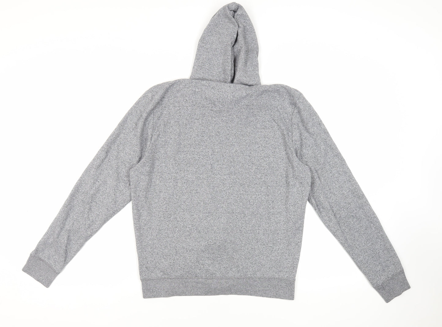 Max Mens Grey Cotton Full Zip Hoodie Size M