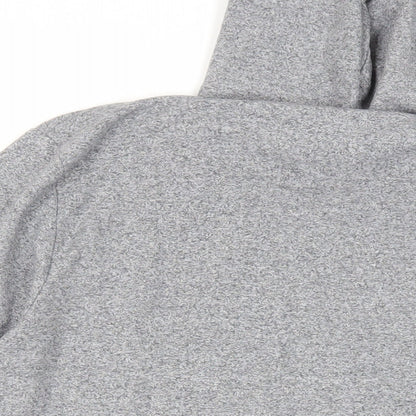 Max Mens Grey Cotton Full Zip Hoodie Size M