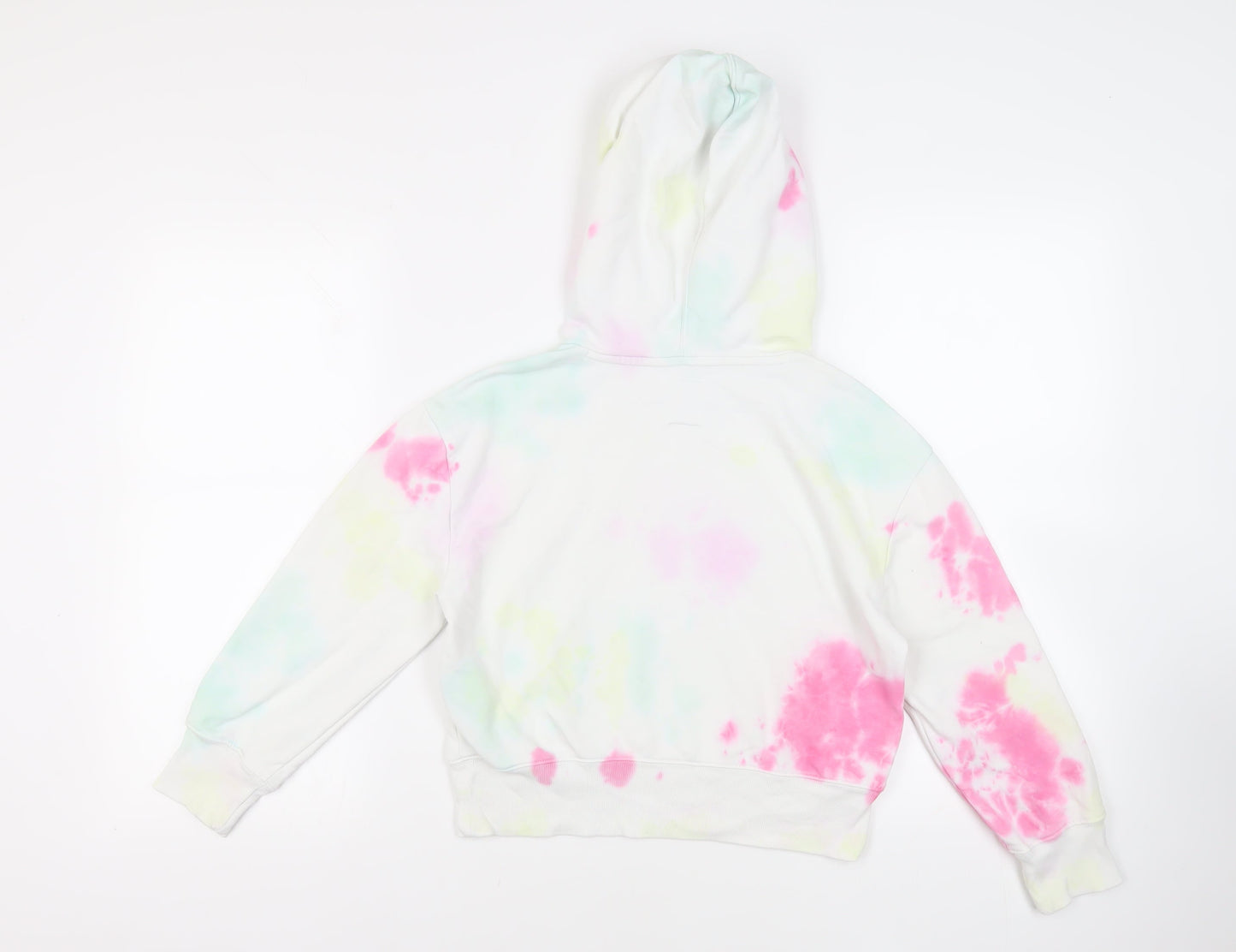 Gap Girls White Cotton Pullover Hoodie Size 10 Years Pullover - Tie Dye