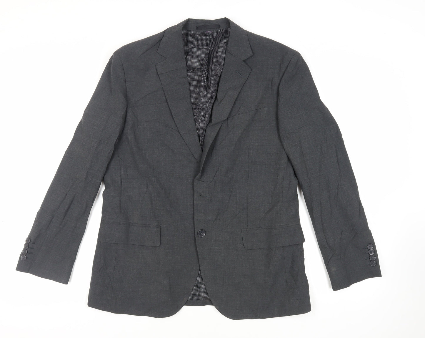 Mens UK Size 40 Marks and Spencer Regular Grey Suit Jacket