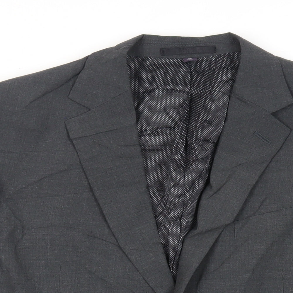Mens UK Size 40 Marks and Spencer Regular Grey Suit Jacket