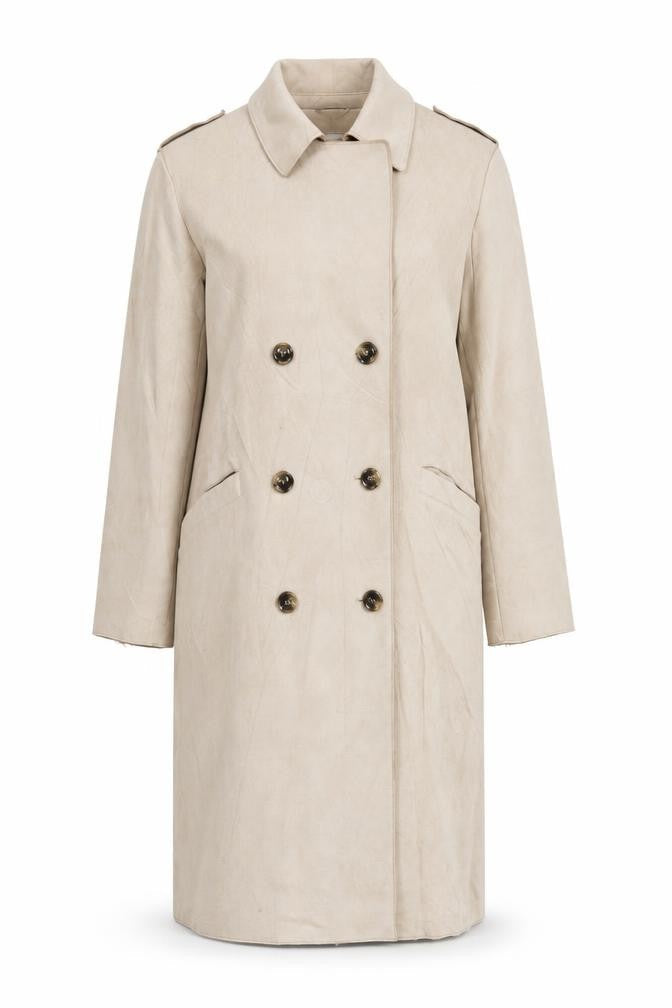 Womens UK Size 16 New Look Beige Overcoat