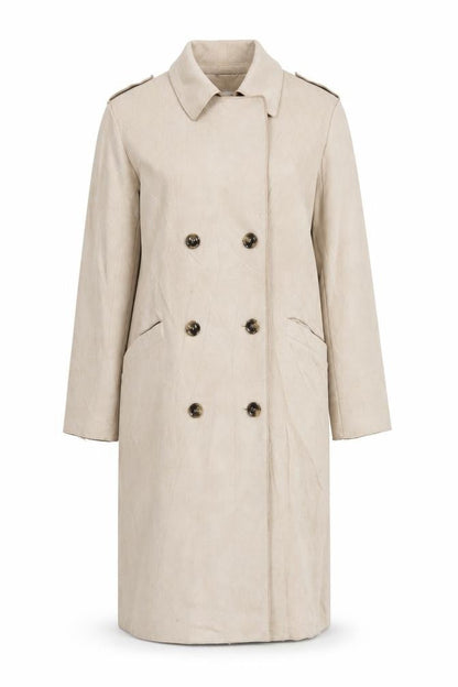 Womens UK Size 16 New Look Beige Overcoat