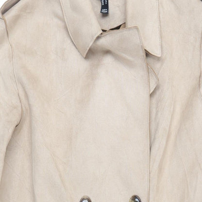 Womens UK Size 16 New Look Beige Overcoat