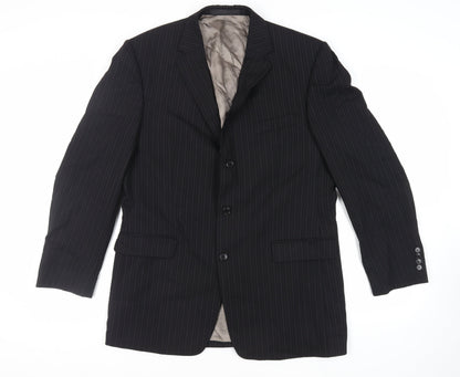 Mens UK Size 42 Marks and Spencer Regular Black Suit Jacket