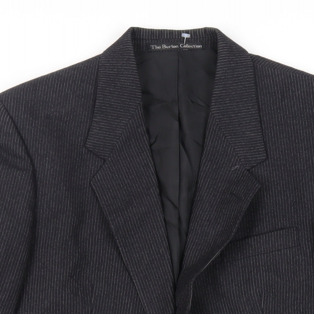 Mens UK Size 38 The Burton Collection Regular Black Suit Jacket