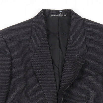 Mens UK Size 38 The Burton Collection Regular Black Suit Jacket