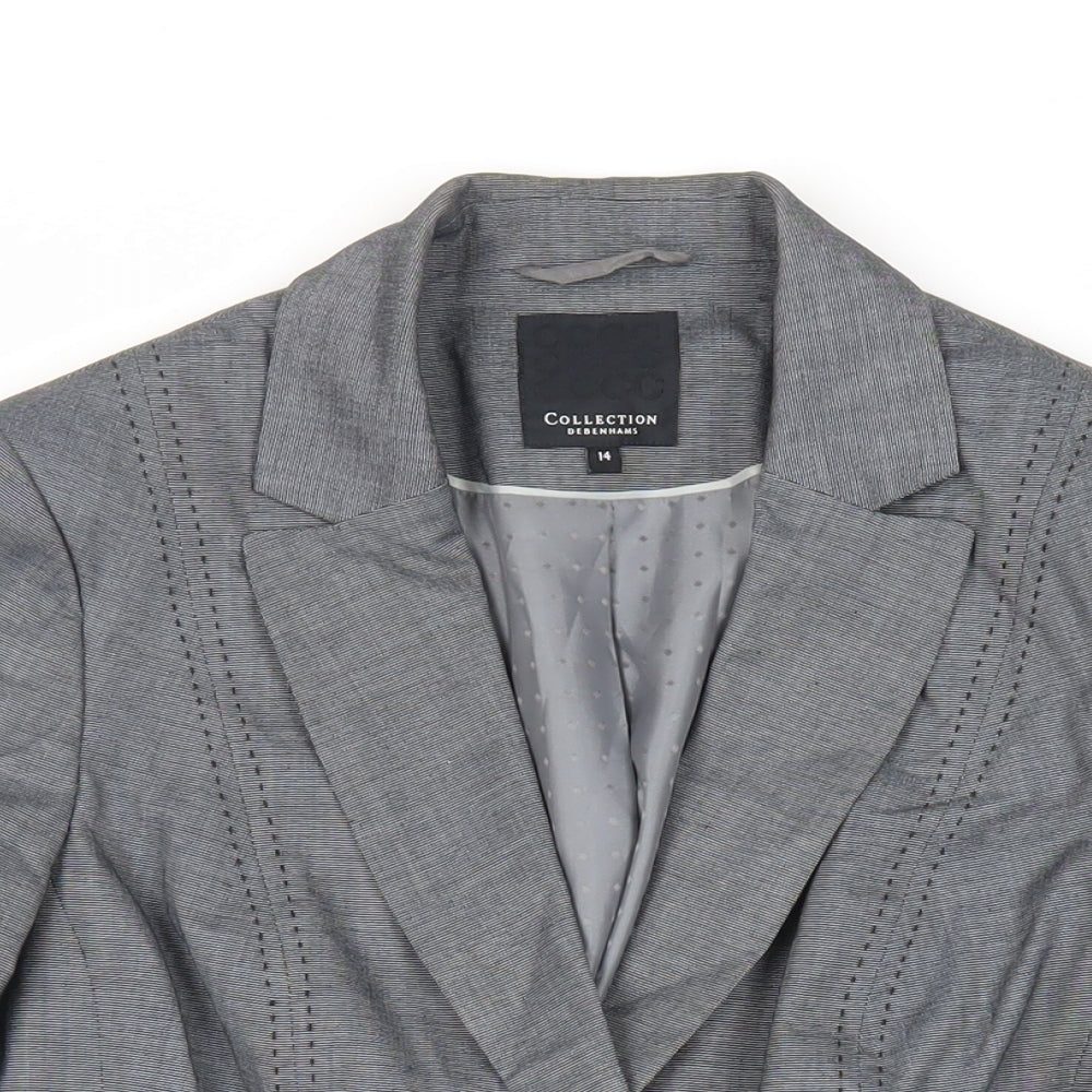 Womens UK Size 14 Debenhams Grey Jacket