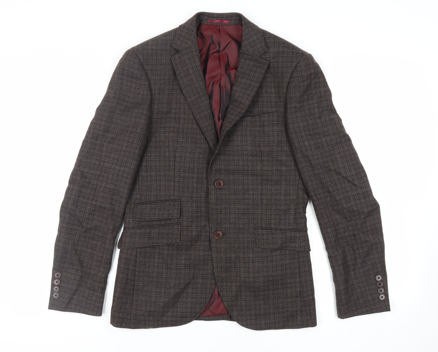 Mens UK Size 38 NEXT Regular Brown Suit Jacket