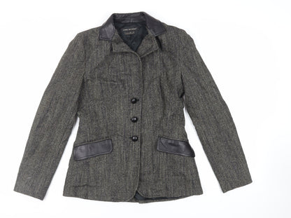Isabel de Pedro Womens Green Jacket Blazer Size 12 Button