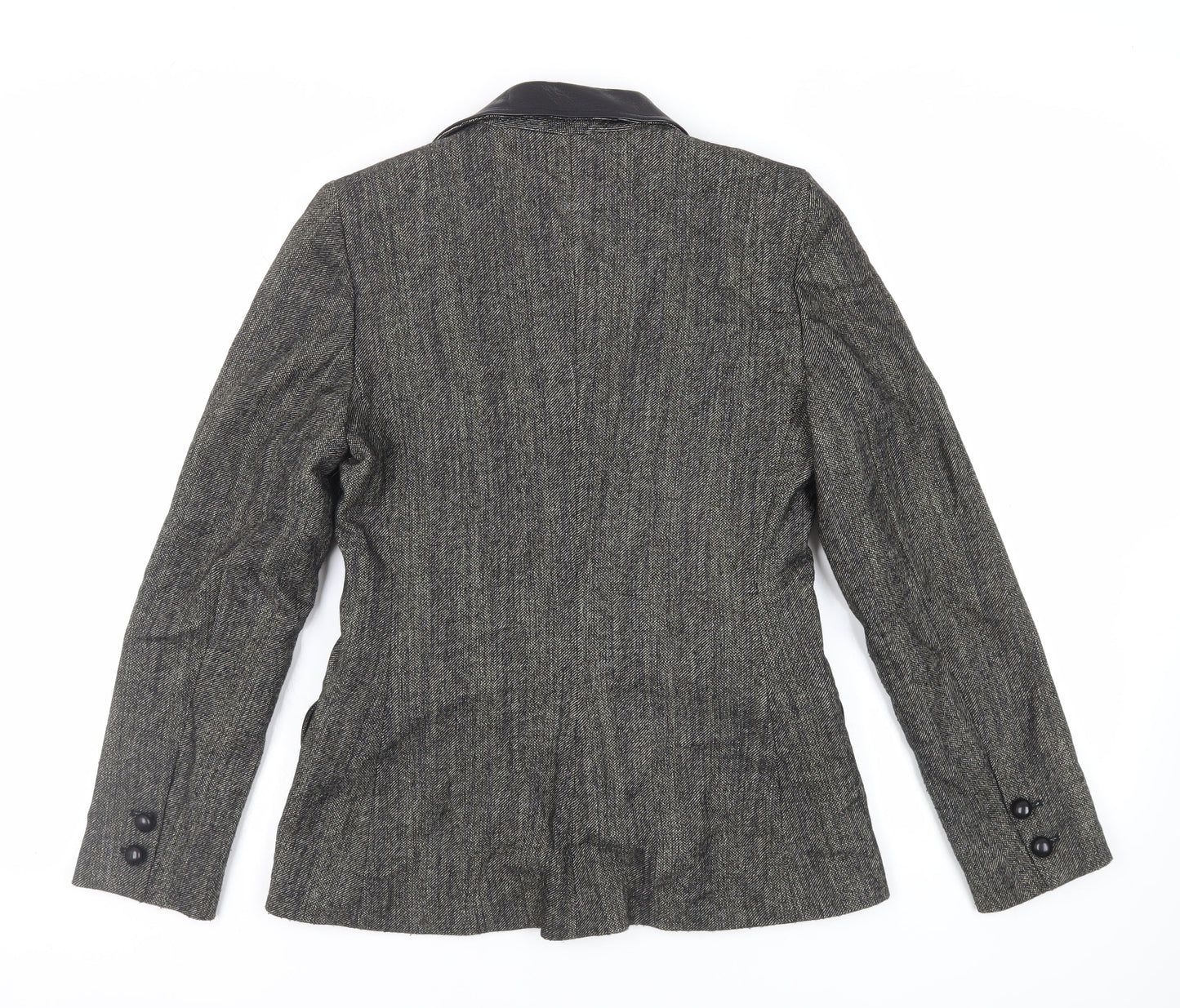Isabel de Pedro Womens Green Jacket Blazer Size 12 Button
