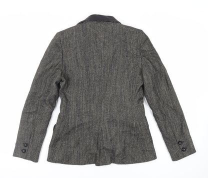 Isabel de Pedro Womens Green Jacket Blazer Size 12 Button