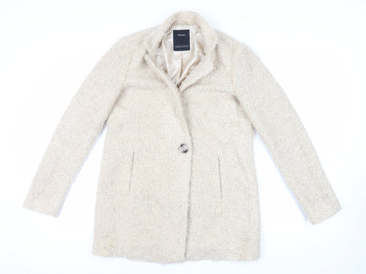 Womens UK Size 10 Yessica Beige Overcoat