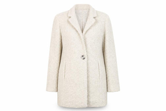 Womens UK Size 10 Yessica Beige Overcoat