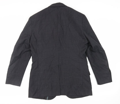 Alexandra Mens Grey Polyester Jacket Suit Jacket Size 36 Regular