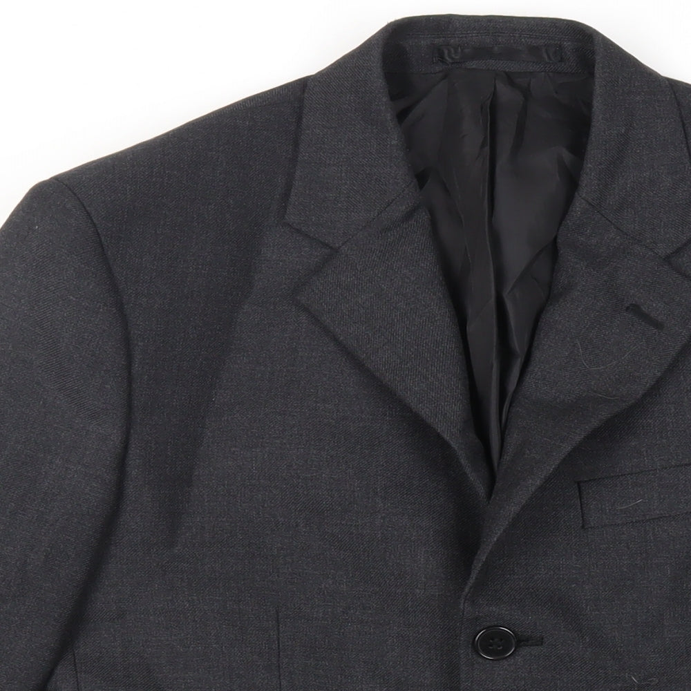 Alexandra Mens Grey Polyester Jacket Suit Jacket Size 36 Regular