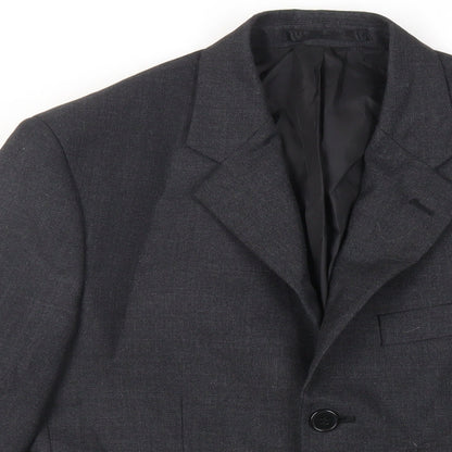 Alexandra Mens Grey Polyester Jacket Suit Jacket Size 36 Regular