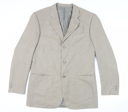 Mens UK Size 42 Greenwoods Regular Beige Suit Jacket