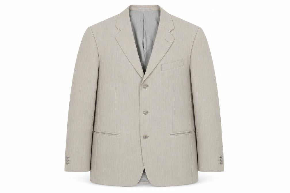 Mens UK Size 42 Greenwoods Regular Beige Suit Jacket