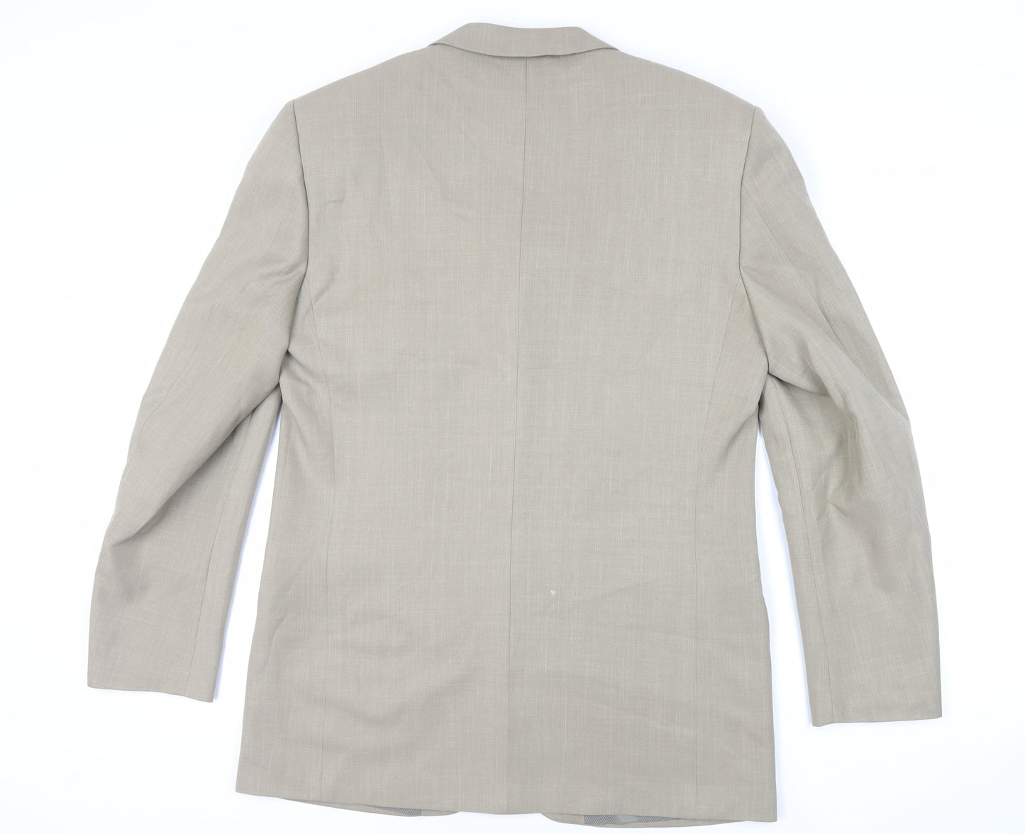 Mens UK Size 42 Greenwoods Regular Beige Suit Jacket