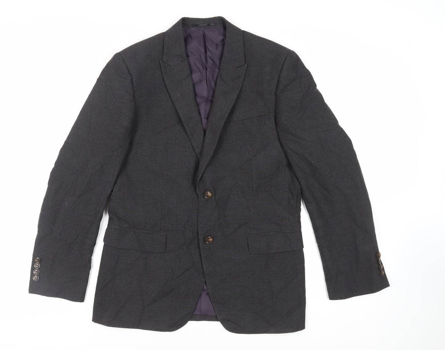 Mens UK Size 40 Fellini Regular Grey Suit Jacket