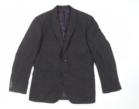 Mens UK Size 40 Fellini Regular Grey Suit Jacket