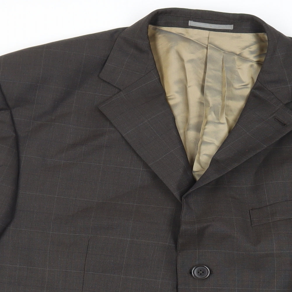 Mens UK Size 44 NEXT Regular Brown Suit Jacket