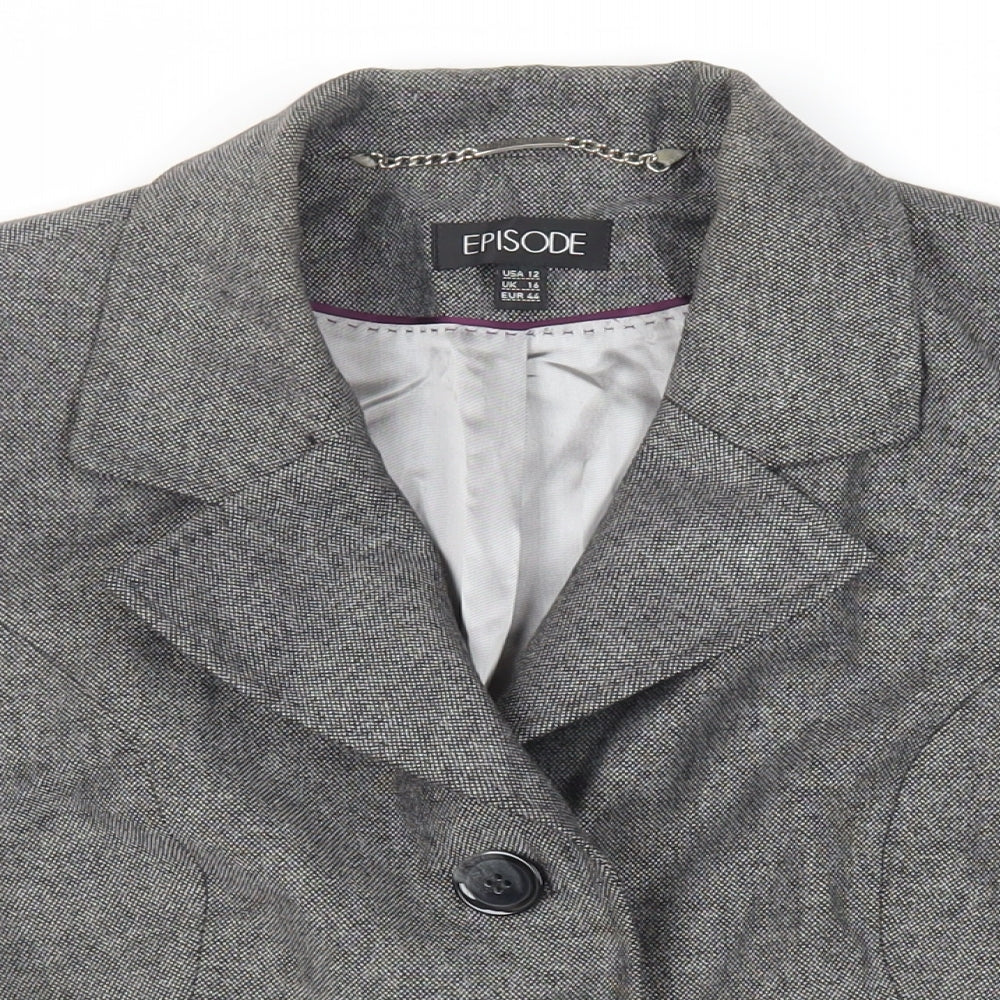 Womens UK Size 16 Episode Grey Jacket