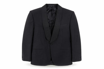 Mens UK Size 40 Marks and Spencer Regular Black Suit Tuxedo