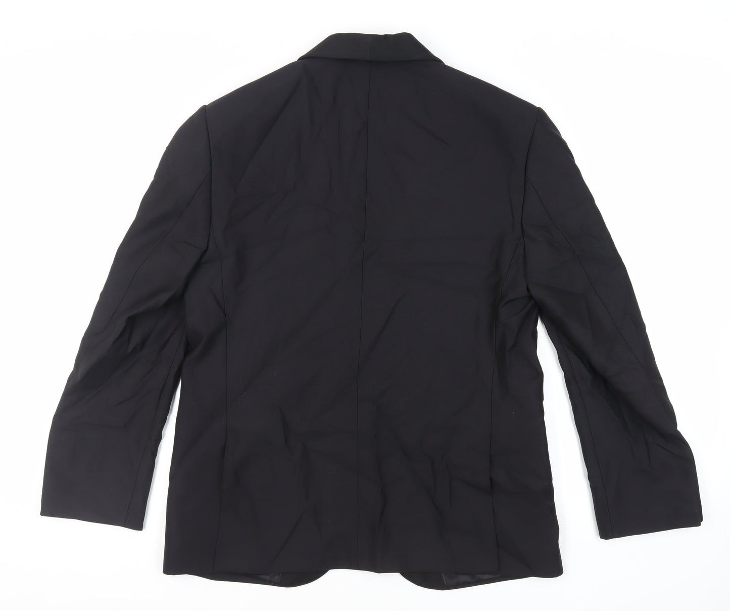 Mens UK Size 40 Marks and Spencer Regular Black Suit Tuxedo