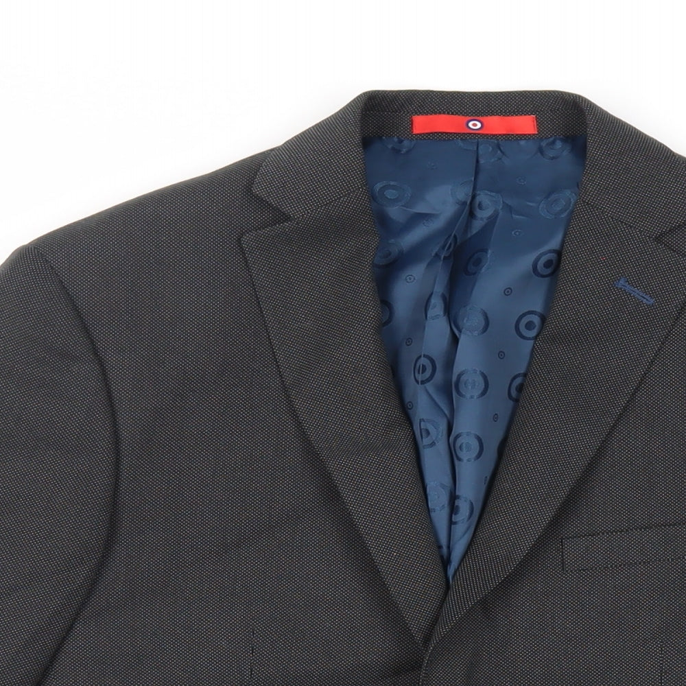 Mens UK Size 36 Lambretta Regular Grey Suit Jacket