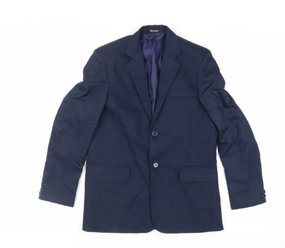 Romario Boys Blue Jacket Blazer Size 12 Years Button