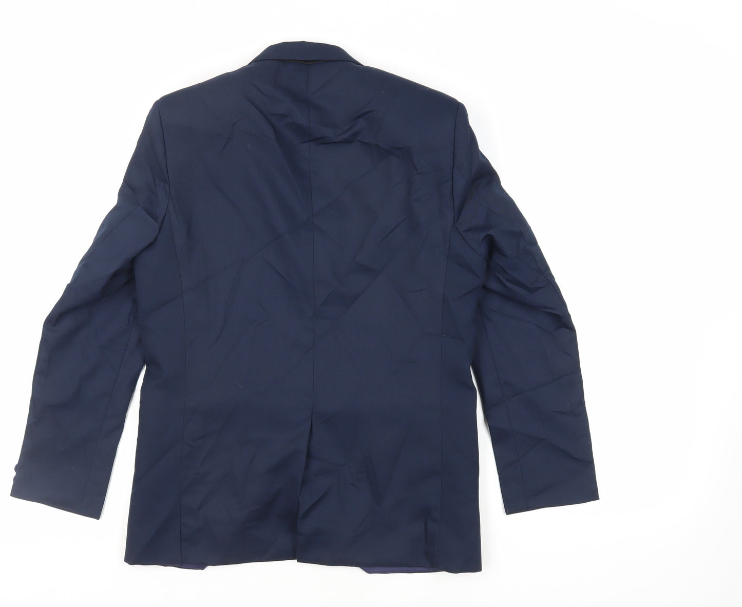 Romario Boys Blue Jacket Blazer Size 12 Years Button