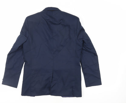 Romario Boys Blue Jacket Blazer Size 12 Years Button