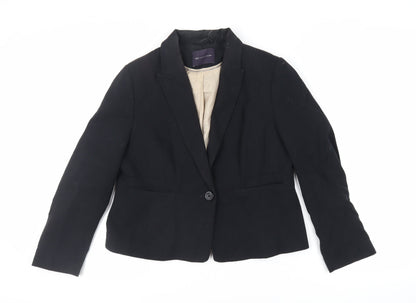Womens UK Size 14 Marks and Spencer Black Jacket