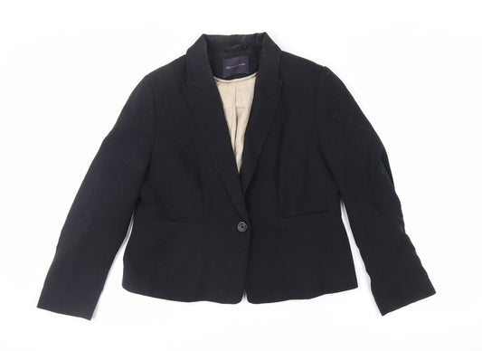 Womens UK Size 14 Marks and Spencer Black Jacket
