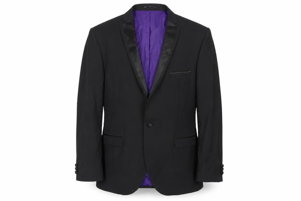 Mens UK Size 46 Ventura Regular Black Suit Tuxedo