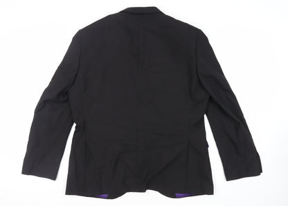 Mens UK Size 46 Ventura Regular Black Suit Tuxedo