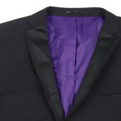Mens UK Size 46 Ventura Regular Black Suit Tuxedo