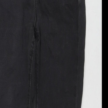 ASOS Womens Grey Cotton Skinny Jeans Size 28 in L32 in Regular Zip