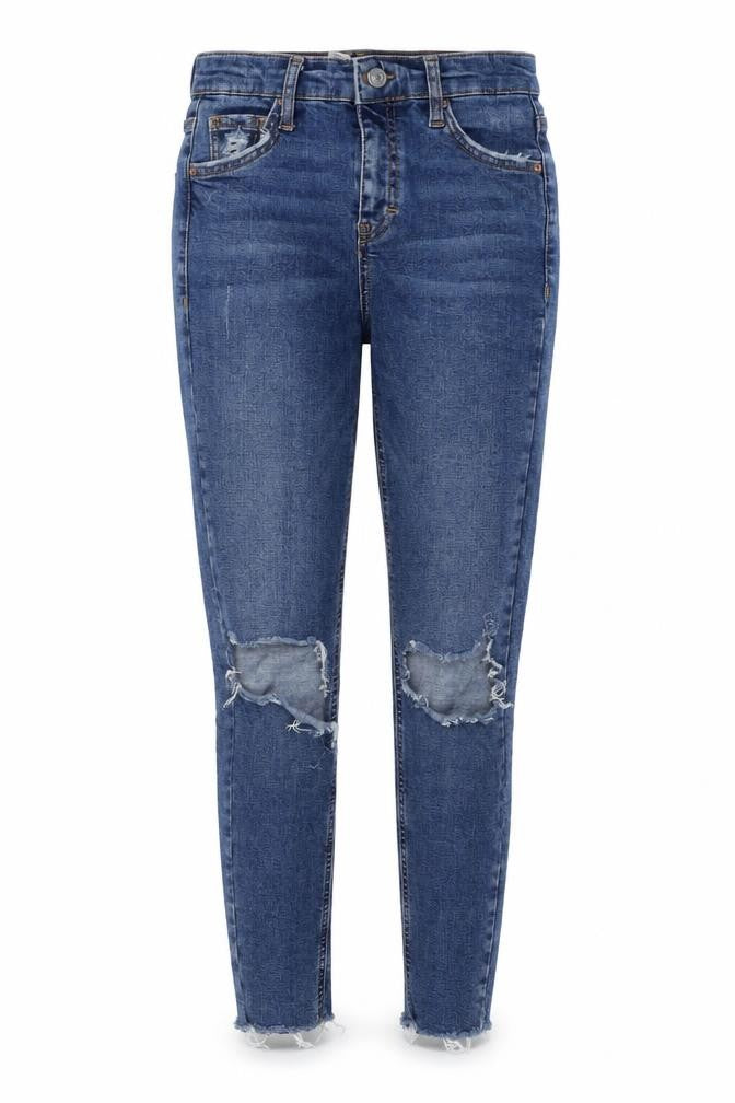 Womens UK Size 26 in Topshop Regular Fit Skinny Blue Jeans