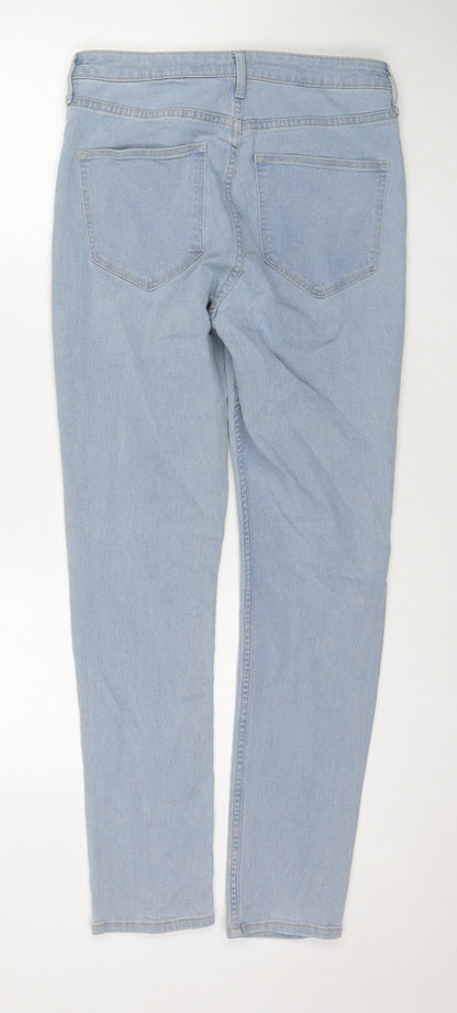 Womens UK Size 30 in H&M Slim Fit Straight Blue Jeans