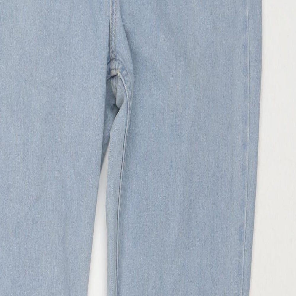 Womens UK Size 30 in H&M Slim Fit Straight Blue Jeans