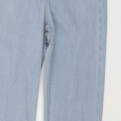 Womens UK Size 30 in H&M Slim Fit Straight Blue Jeans