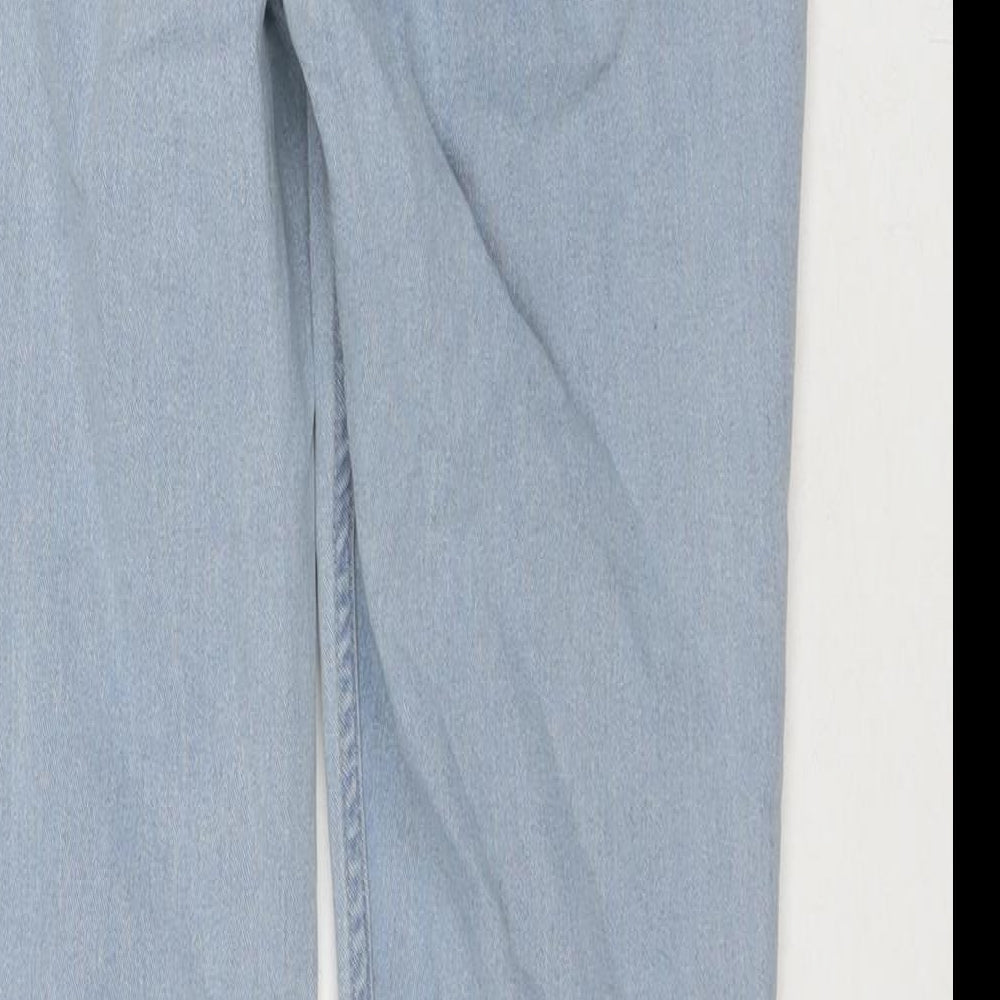 Womens UK Size 30 in H&M Slim Fit Straight Blue Jeans