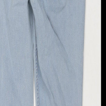 Womens UK Size 30 in H&M Slim Fit Straight Blue Jeans